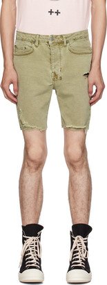 Green Chopper Outback Denim Shorts