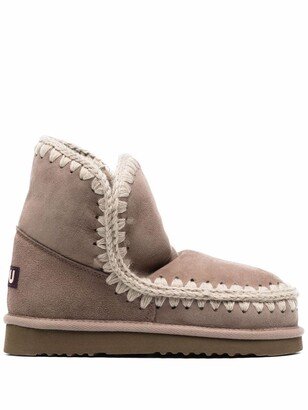 Shearling-Lined Slip-On Boots