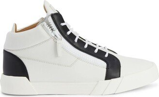 Kriss leather high-top sneakers-AA