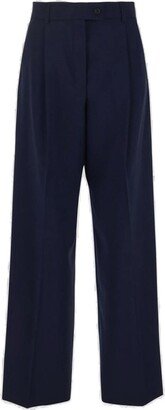 Button Detailed Straight Leg Trousers-AP