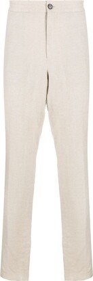 Tailored Straight-Leg Linen Trousers