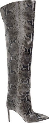 Animal Motif Knee-Length Boots-AB