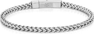 Men's 4.0mm Solid Foxtail Chain Bracelet in Stainless Steel - 9.0