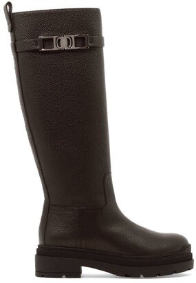 Vara Chain Knee High Boots