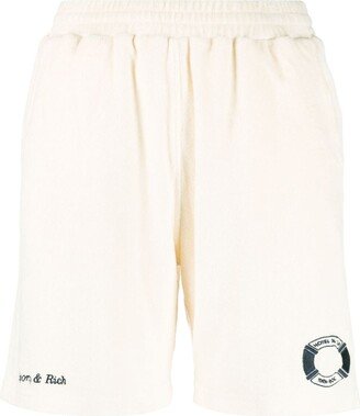 Logo-Embroidered Cotton Track Shorts-AF