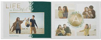 Photo Books: Classic Greenery Photo Book, 8X11, Professional Flush Mount Albums, Flush Mount Pages