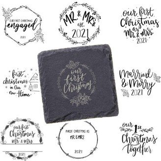 First Christmas Coasters 10 Designs