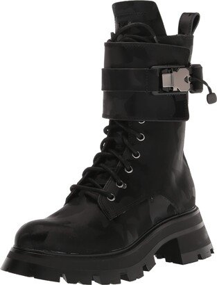 Women's Lace-up Lug Sole Combat Boot Fashion