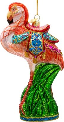 7 Bellissimo Glass Flamingo Ornament