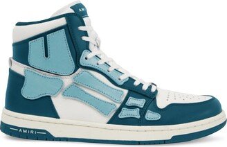 Skeltop Leather High-Top Sneakers-AA