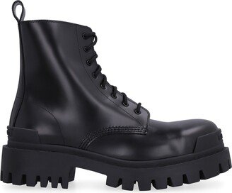 Strike Leather Combat Boots