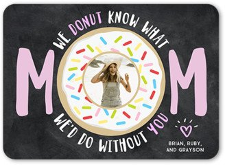 Mother's Day Cards: Donut Know Mother's Day Card, Pink, 5X7, Matte, Signature Smooth Cardstock, Rounded