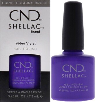 Shellac Nail Color - Video Violet by for Women - 0.25 oz Nail Polish