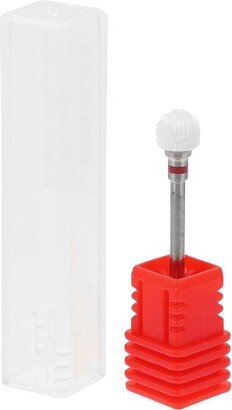 Unique Bargains Ceramic Tungsten Bit Electric Nail Drill for Rotary Nail Drill Machine Manicure Pedicure Polishing Kit Grinding Head Red 1 Pc