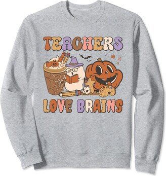 Lustiges gruseliges Halloween outfit Halloween Pumpkin Ghost Funny Scary Teacher Sweatshirt