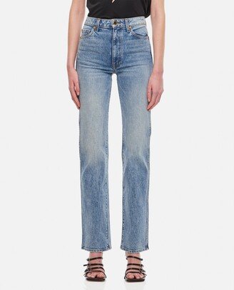 Straight-Leg Cropped Jeans-AR