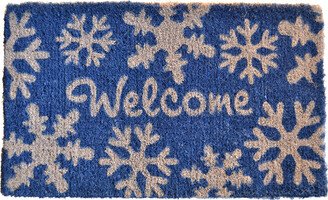 Welcome Snow Flakes Doormat