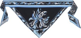 Printed Silk Scarf-AD