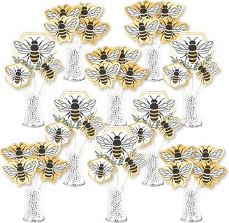 Big Dot Of Happiness Little Bumblebee Baby Shower & Birthday Party Showstopper Table Toppers 35 Pc