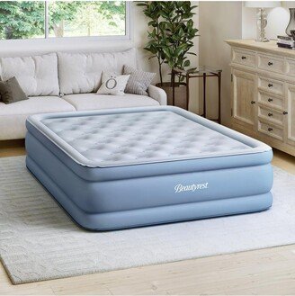 Posture Lux 15 Inflatable Air Mattress with External Electric Pump, Queen - Gray/purple