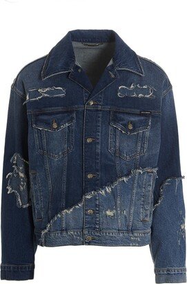 Patchwork Denim Jacket-AJ