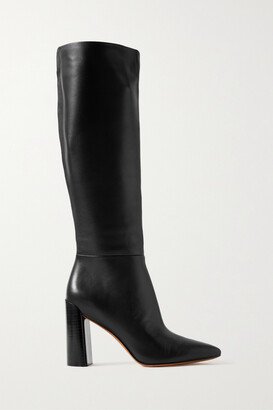 Pilar Leather Knee Boots - Black