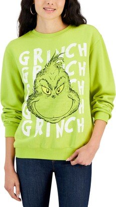 Love Tribe Juniors' Dr. Seuss The Grinch Graphic-Print Sweatshirt