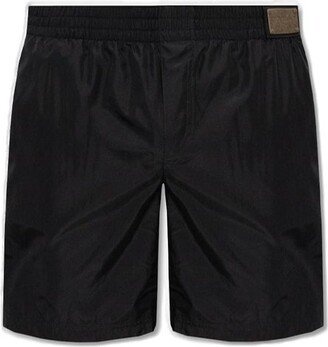 Logo Plaque Swim Shorts-AA