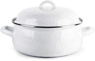 Solid White Enamelware Collection 4 Quart Dutch Oven