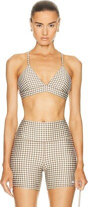 Airlift Gingham Splendor Bra in Beige