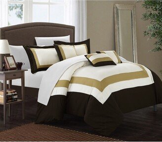 Copper Grove Minesing Gold/Brown/White 10-piece Bed in a Bag