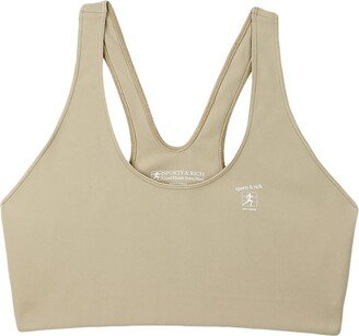 Logo-Print Sports Bra-AS