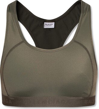 Sports Bra With Logo - Green