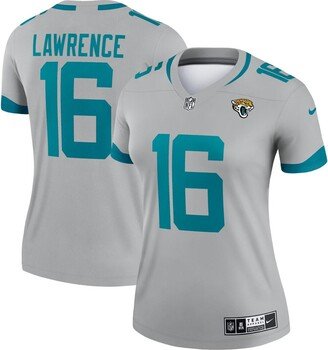 Women's Trevor Lawrence Silver Jacksonville Jaguars Inverted Legend Jersey