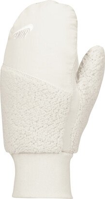 Women's Fleece Mittens in White