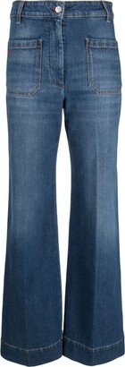 High-Rise Wide-Leg Jeans-AL