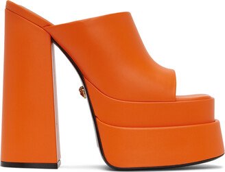 Orange Aevitas Platform Heels