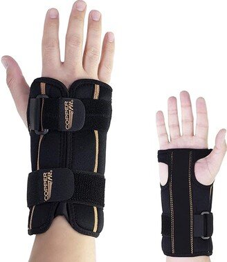 Rapid Relief Adjustable Wrist Brace With Ice Pack or Heat Therapy (Black) Extreme Cold Weather Gloves