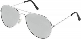 Skeleteen Kids Mirrored Aviator Sunglasses - Silver