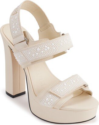 Alessia Faux Pearl Platform Sandal