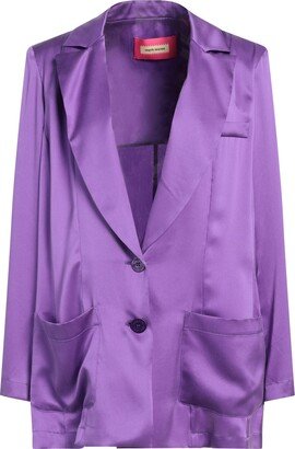 ANGELO MARANI Suit Jacket Purple