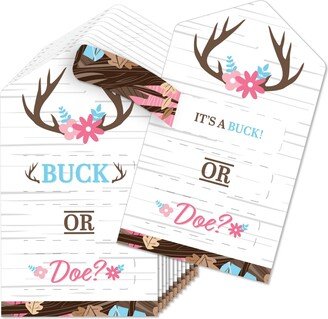 Big Dot Of Happiness Boy Buck or Doe - Party Game Pickle Cards Hunting Gender Reveal Pull Tabs 12 Ct