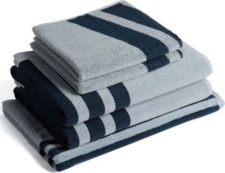 BAINA Stripe-Print Organic Cotton Towel Set