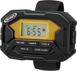 SAB-60 Digital AM/FM Stereo Armband Radio with Clock