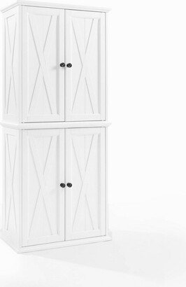 2pc Clifton Tall Pantry White