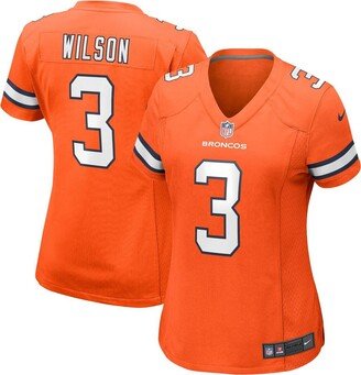 Women's Russell Wilson Orange Denver Broncos Player Game Jersey