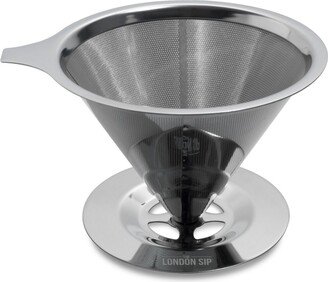 London Sip Stainless Steel Coffee Dripper, 1-4 Cup