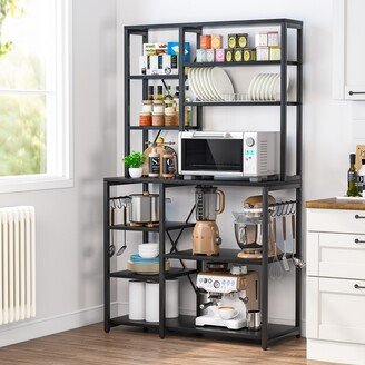 Tribesigns Kitchen Bakers Rack with Hutch and Shelves,5-Tier Kitchen Utility Storage Shelf