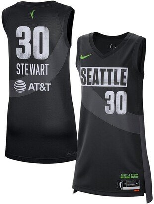 Women's Breanna Stewart Black Seattle Storm Rebel Edition Jersey