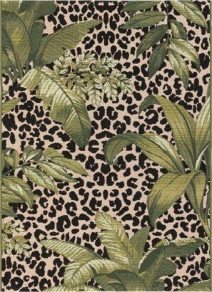 Liora Manne' Marina Safari Green 3'3 x 4'11 Outdoor Area Rug